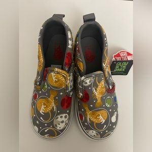 RARE- Glow in the dark space fish monster Vans-NWT